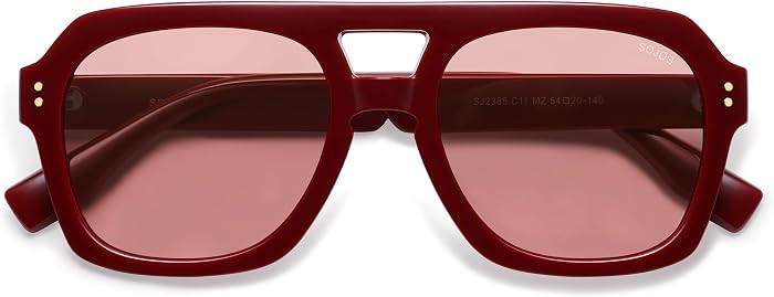 SOJOS Retro Polarized Aviator Sunglasses Womens Mens SJ2385 | Amazon (US)