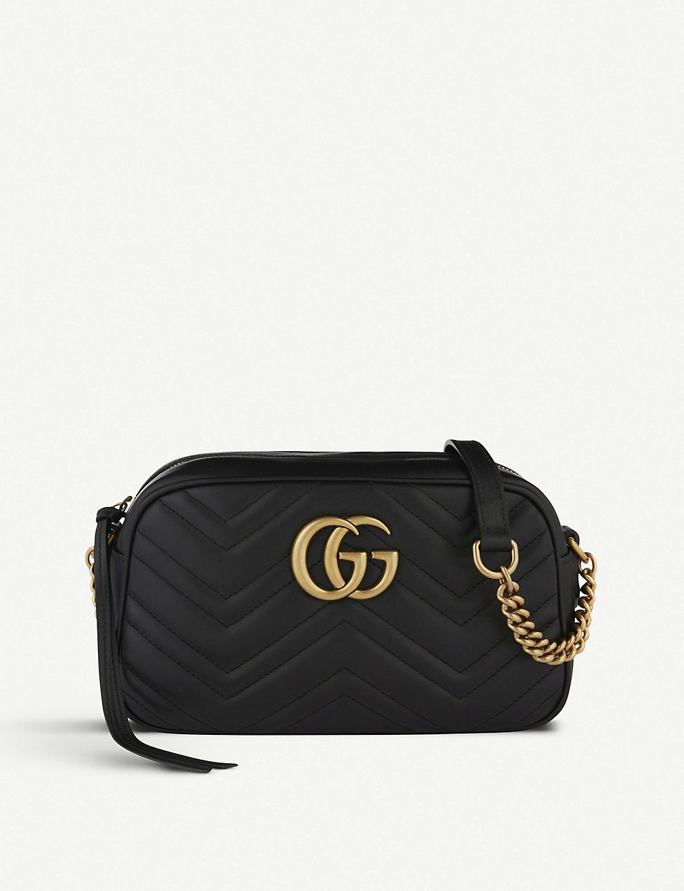 GG Marmont small leather shoulder bag | Selfridges