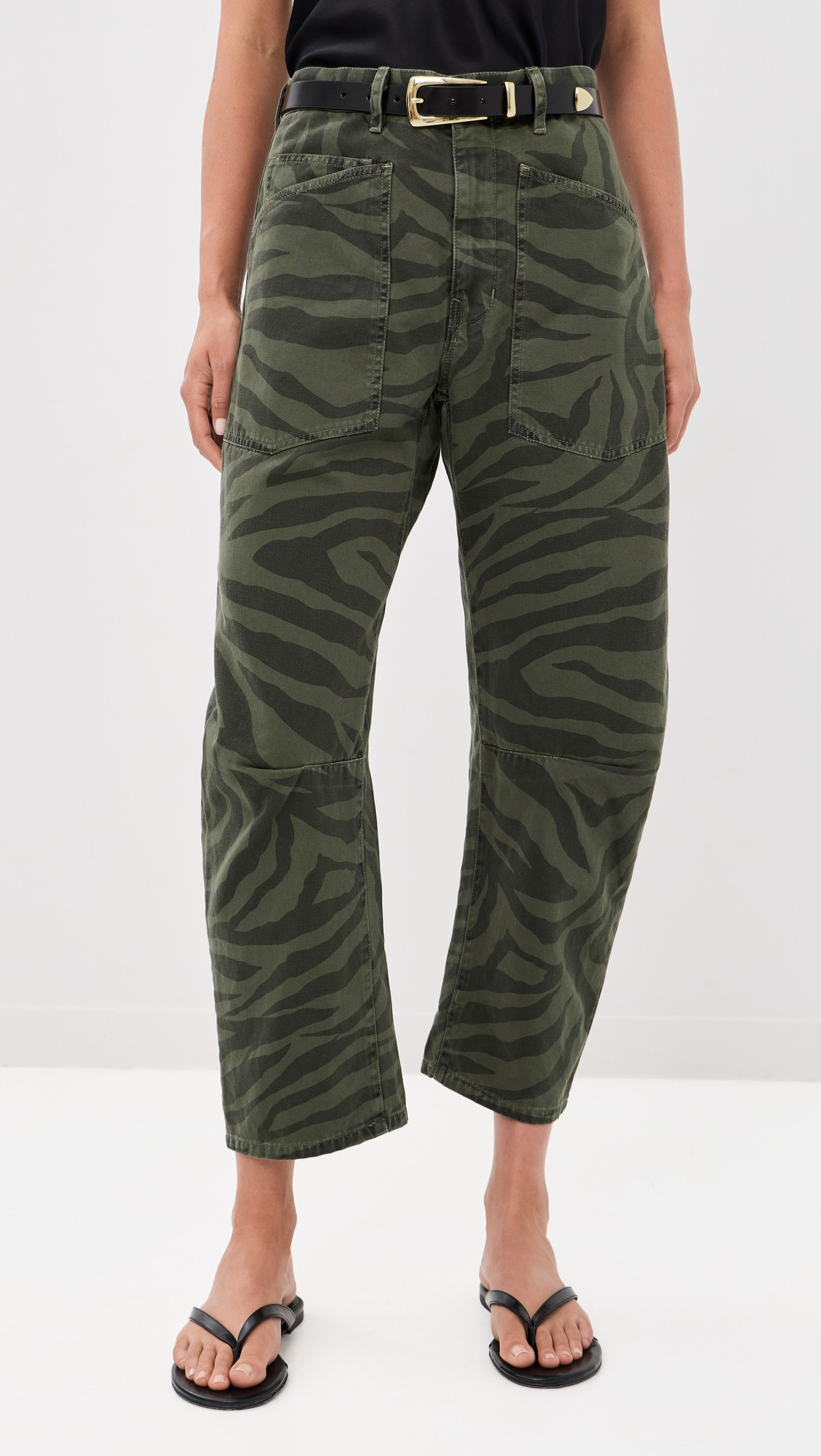 Nili Lotan Shon Pants Camo Zebra 12 | Shopbop