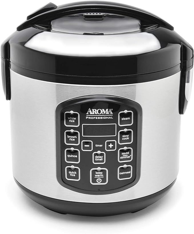 Aroma Housewares ARC-954SBD Rice Cooker, 4-Cup Uncooked 2.5 Quart, Professional Version | Amazon (US)