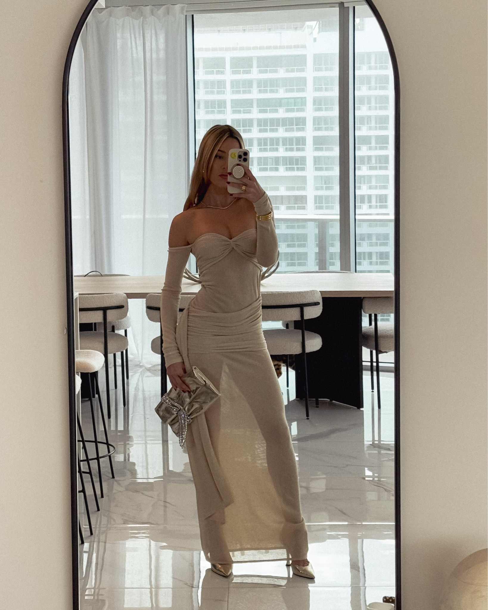 Shimmery and sheer neutral maxi dress 

#LTKHoliday #LTKParties #LTKStyleTip