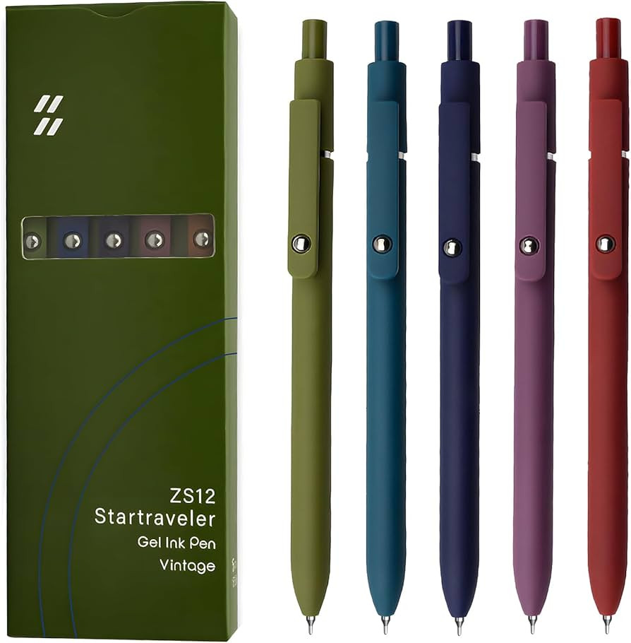 UIXJODO Japanese Gel Ink Pen 0.5mm Fine Point Smooth Tip Gel Pen with Silicone Handle, Premium Se... | Amazon (UK)
