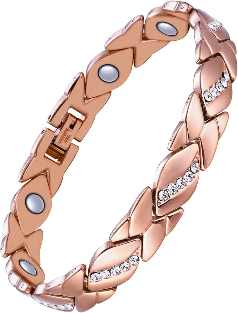 Jecanori Pure Copper Bracelets for Women,Ultra Magnetic Bracelets for Women with 3500 Gauss Magne... | Amazon (US)