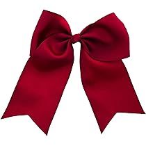 Jumbo Bow Clip with Tails-Burgundy | Amazon (US)