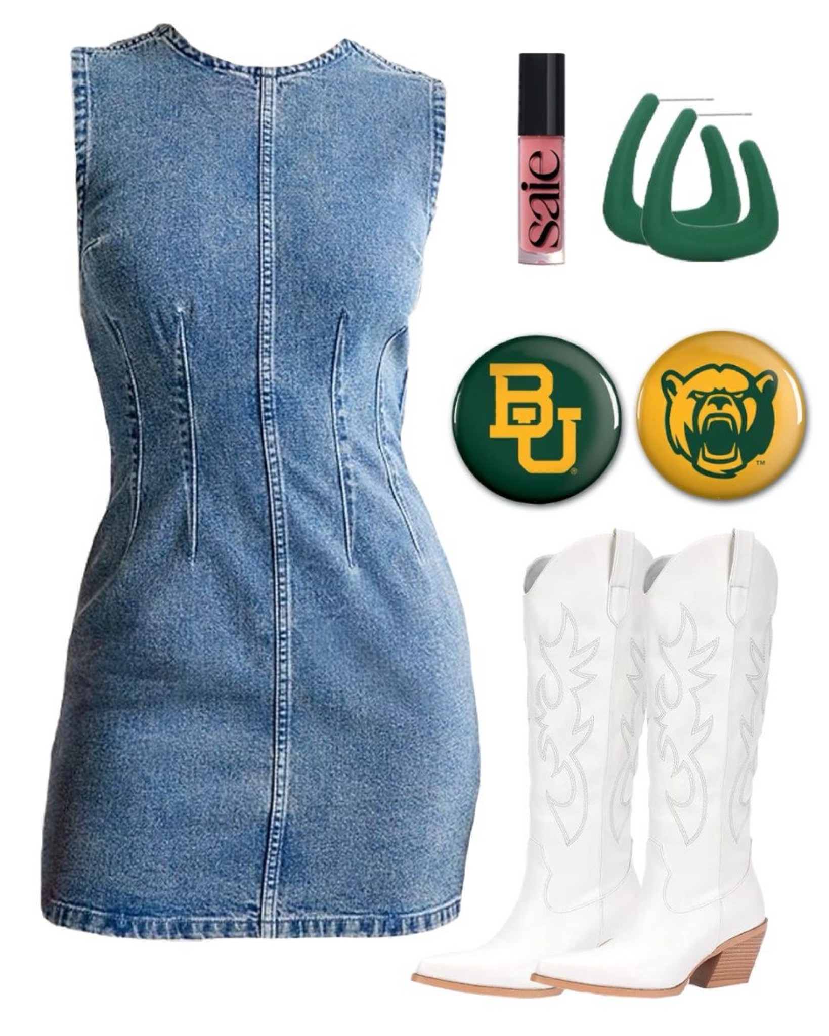 GAMEDAY OUTFIT INSPO.
BAYLOR OREGON. GREEN AND WHITE AND YELLOW football game, denim dress, outfit inspo, trending outfit, trendy

#LTKU #LTKBacktoSchool #LTKSeasonal

#LTKU #LTKFallSale #LTKSeasonal

#LTKSeasonal #LTKNYFW #LTKU