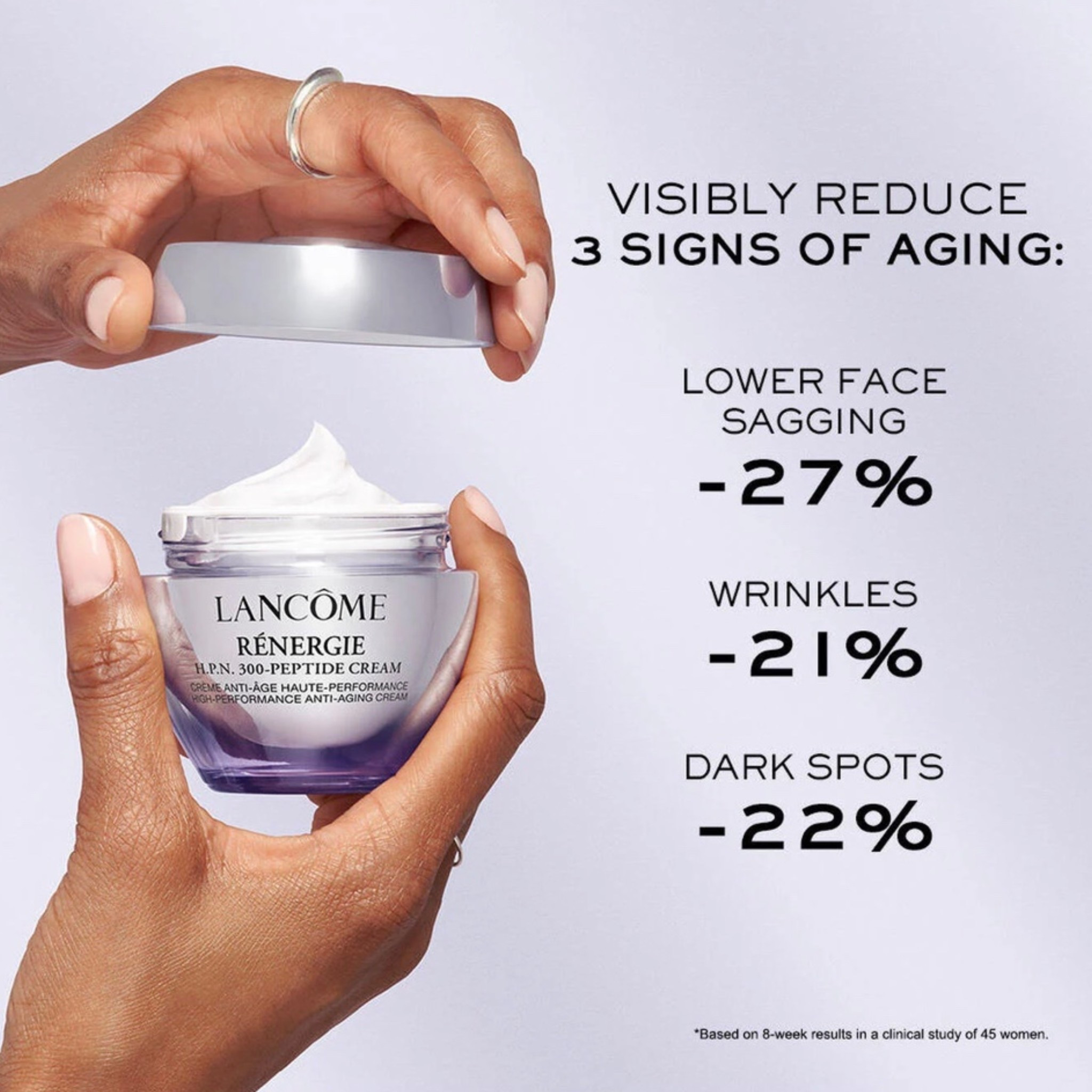 RÉNERGIE H.P.N. 300-PEPTIDE
CREAM
Reduce Sagging & Wrinkles
Dark circles collor correcting 

30% off site wide !

#LTKSaleAlert #LTKselfcare #LTKBeauty