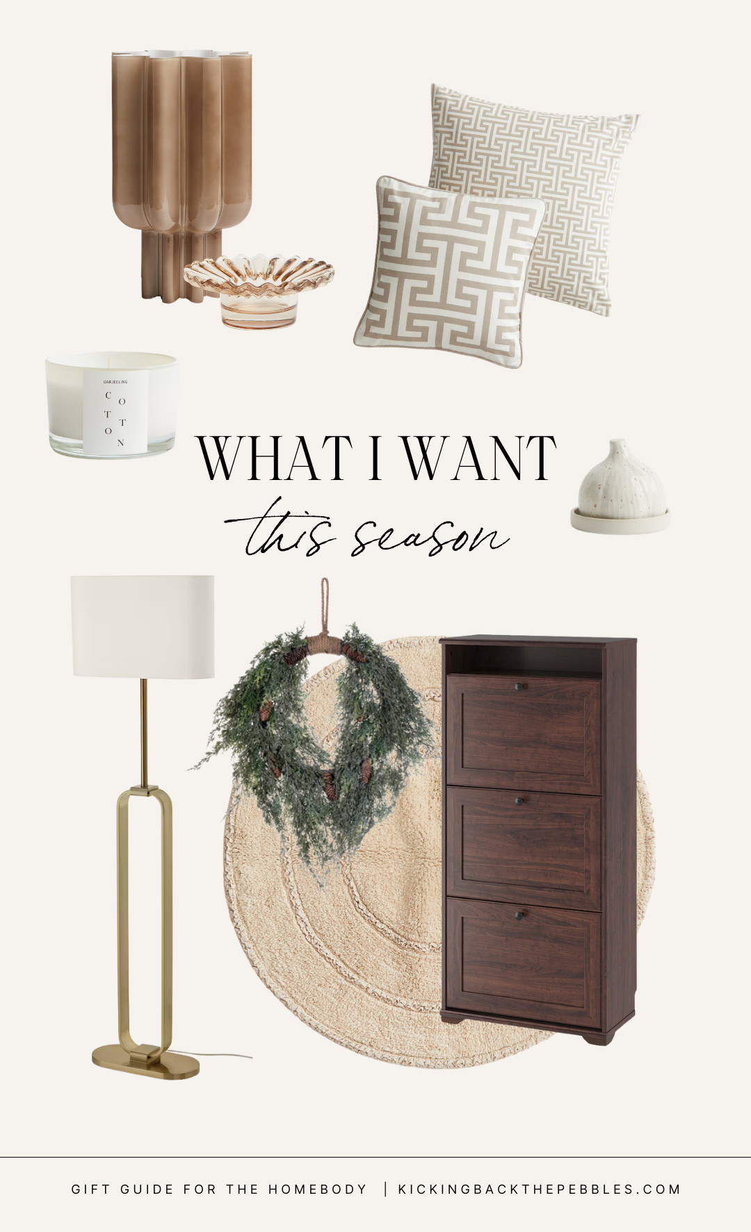 ✨ *What I Want This Season* ✨ Bringing warm, neutral tones and cozy textures into my home with these must-have finds! From soft cotton bath mats to chic glass lamps and the perfect cedar wreath to add a wintery touch, these pieces are giving ALL the seasonal vibes. 🕯️🍂 Whether you’re refreshing your space or looking for those little details that make a big difference, these are at the top of my wishlist! #HomeGoals #InteriorInspo #NeutralHome #CozyVibes #IKEAFinds #MinimalistStyle #H&MHome #WinterVibes #HomeWishlist #DecorDetails #ModernHome #NeutralPalette   

 #LTKMostLoved #LTKSeasonal #LTKHome