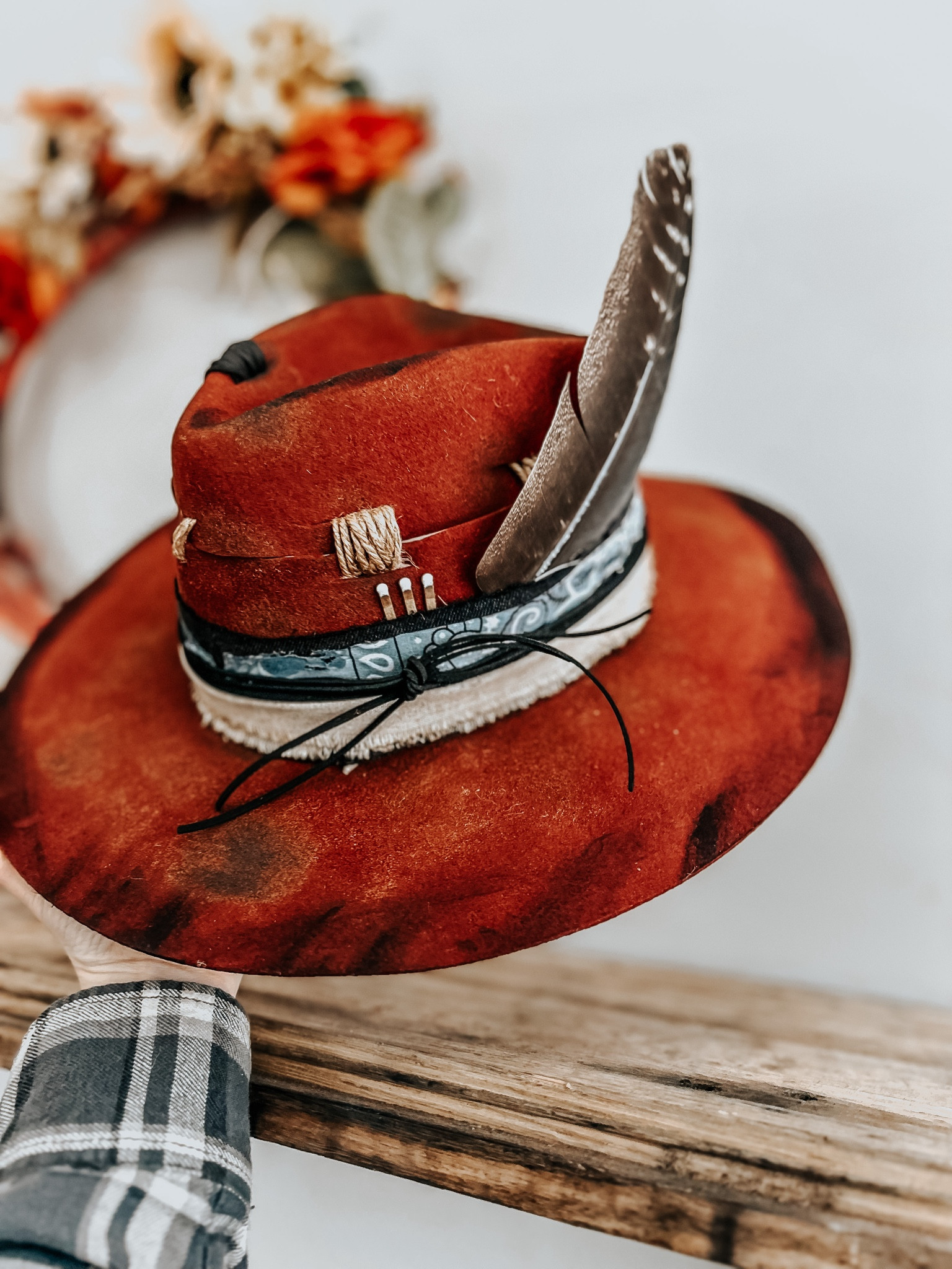 The Kiersten Zile Collection burned hats is the perfect accessory for your western outfits! 

Custom orders email hello@kierstenzile.com 

www.thekzcollection.com for discounts 

burned hat, burned cowboy hat, cowboy hat , hats, western fashion, cowgirl fashion, women’s fashion, fall fashion, wedding guest, teacher outfit, unique fashion, accessories, fedora hat, cowboy, hat maker

#LTKU #LTKWedding #LTKCon