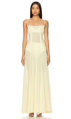 Camila Coelho Dia Maxi Dress in Sunlight Yellow from Revolve.com | Revolve Clothing (Global)