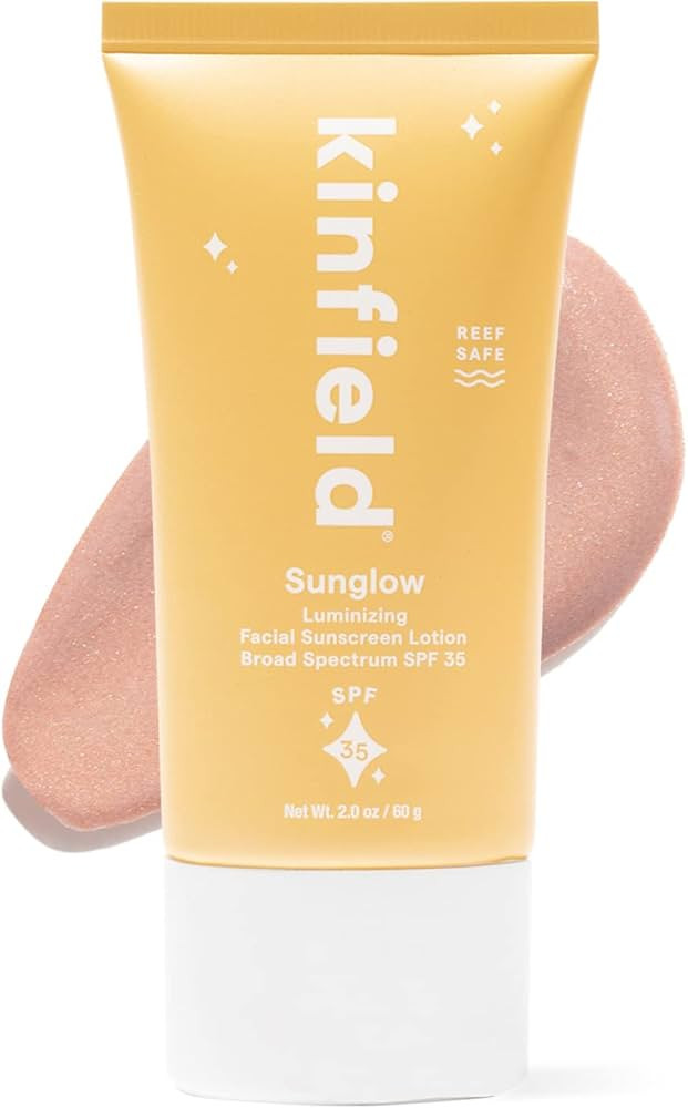 Kinfield Sunglow - Mineral Sunscreen for Face - SPF 35 - Luminizing Tint - 100% Natural Fragrance... | Amazon (US)