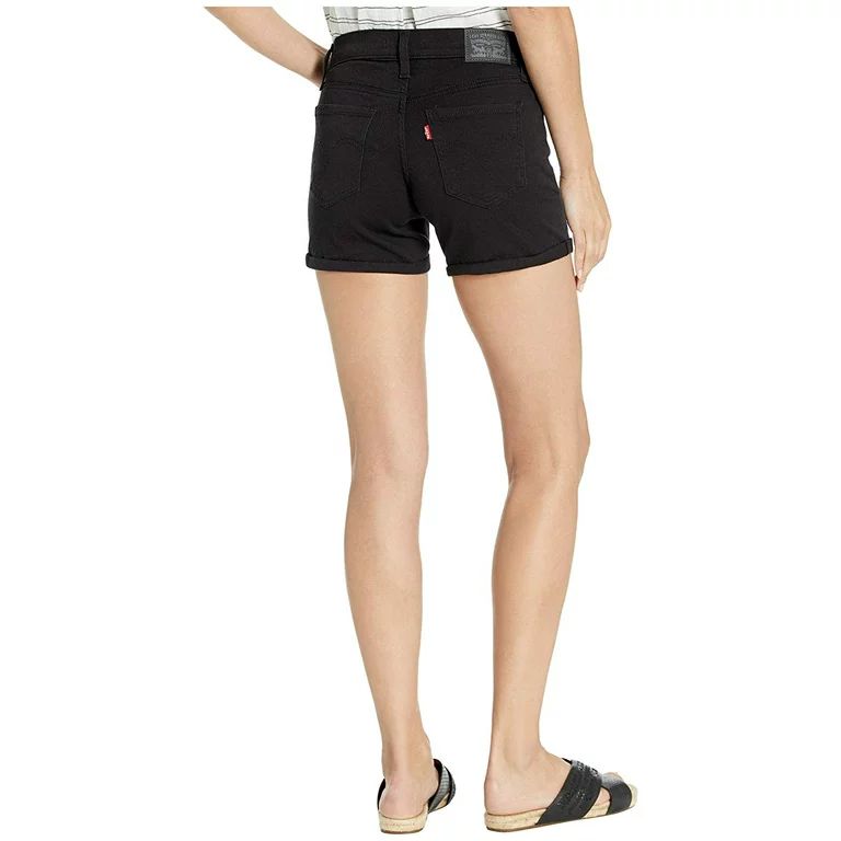Levi's Womens Mid Length Shorts Black | Walmart (US)
