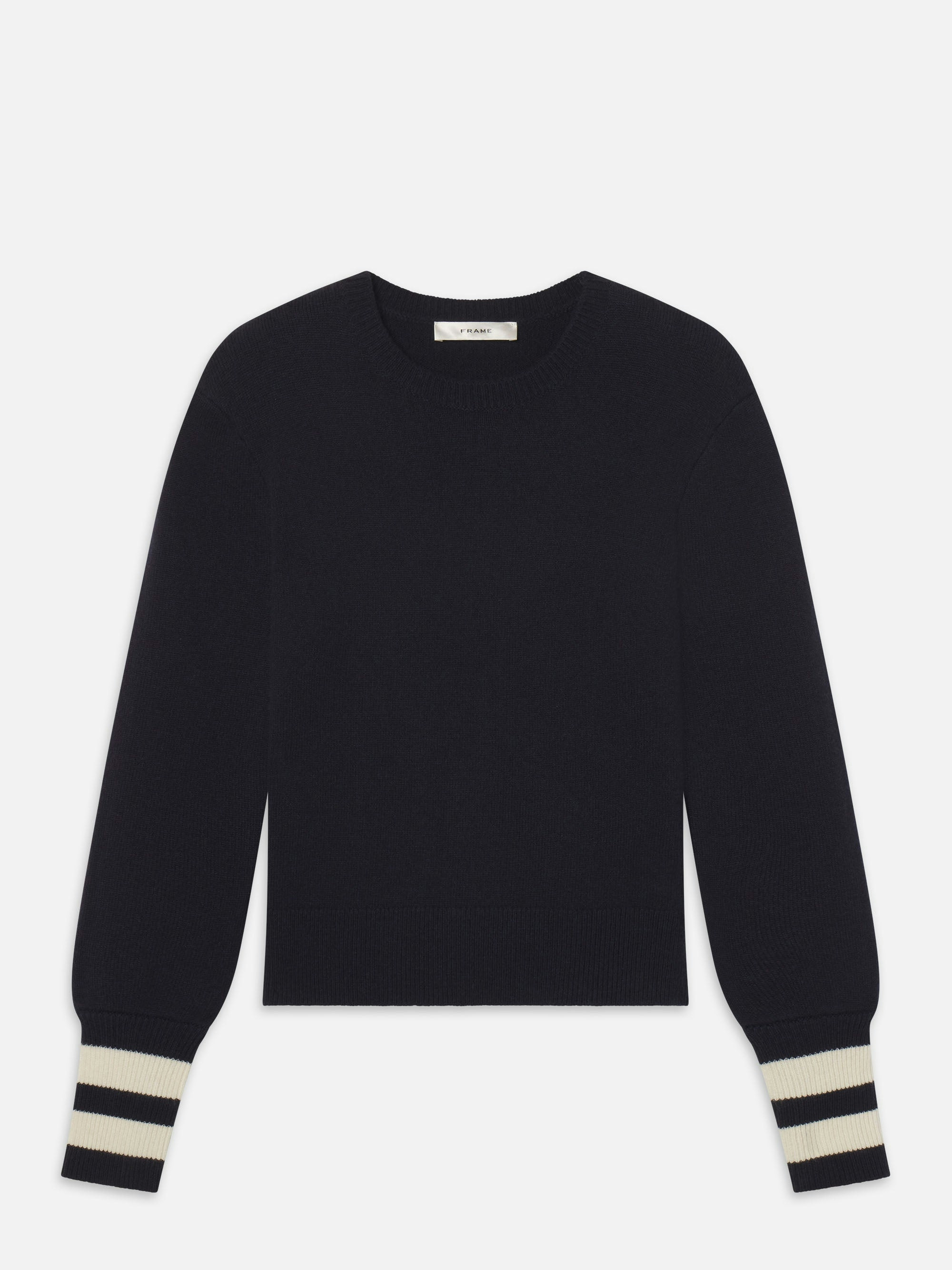 The Cashmere Club Sweater -- Navy Multi | Frame Denim