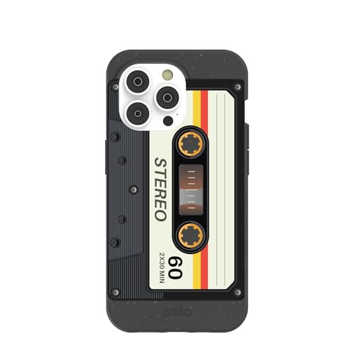 Pela - Phone Case for iPhone 14, Black Cassette - Protective Cell Phone Cover - Eco Friendly Shield Compatible with iPhone 14 Clear iPhone 14 | Amazon (US)