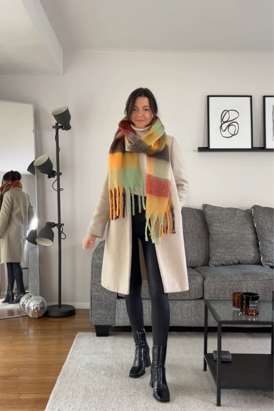 Boots are Michelle boots from Princess Polly code 20CASSIE 

Coat is Lapel Coat from Zara size M (it runs small)

Wearing size M in the leggings and S in the turtleneck :)

#LTKSeasonal #LTKunder100 #LTKstyletip