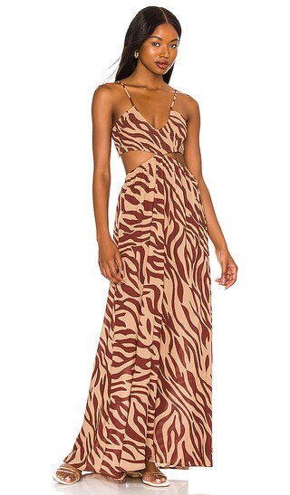 Innocence Cutaway Maxi Dress in Sahara | Revolve Clothing (Global)