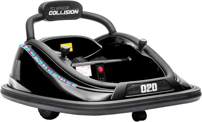 Aosom 12V Bumper Car for Kids with Remote Control, 360° Rotation Electric Ride-On Toy, Twins Mot... | Amazon (US)