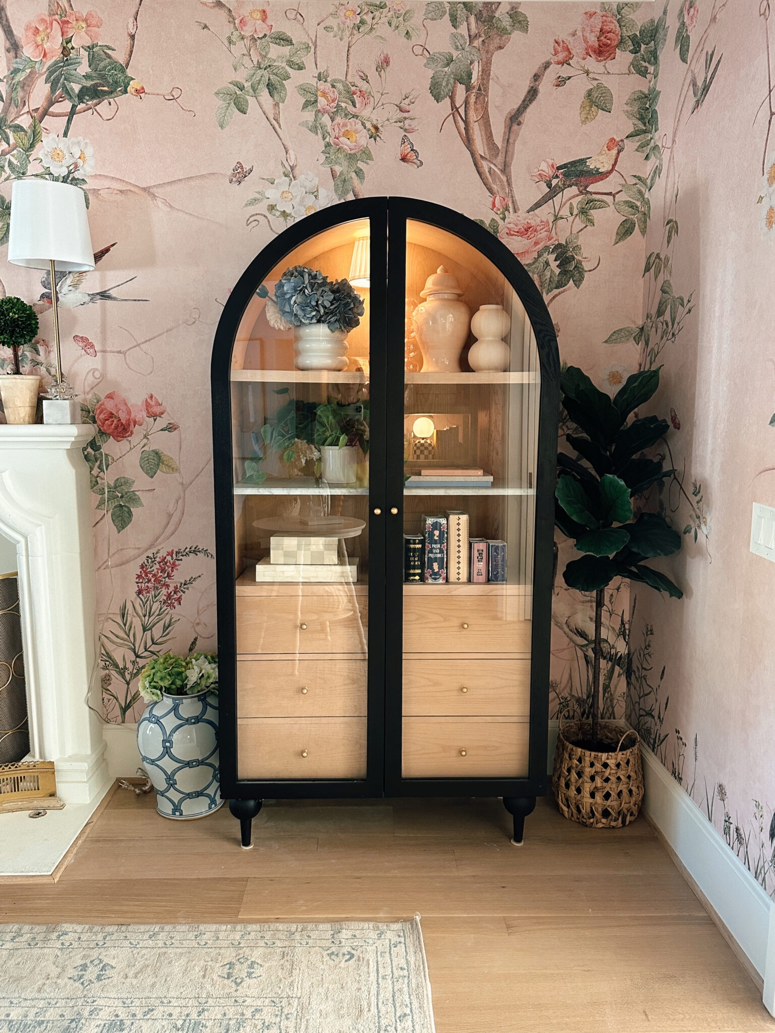 Dreamy wallpaper + arch cabinet etc for the home 

#LTKHome #LTKFamily #LTKStyleTip