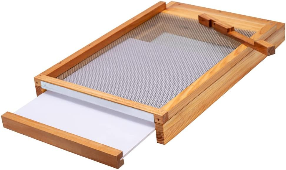 BeeCastle Beehive Screened Bottom Board Dipped in 100% Beeswax,Screened Bottom Board 10 Frame with Solid Wood | Amazon (US)