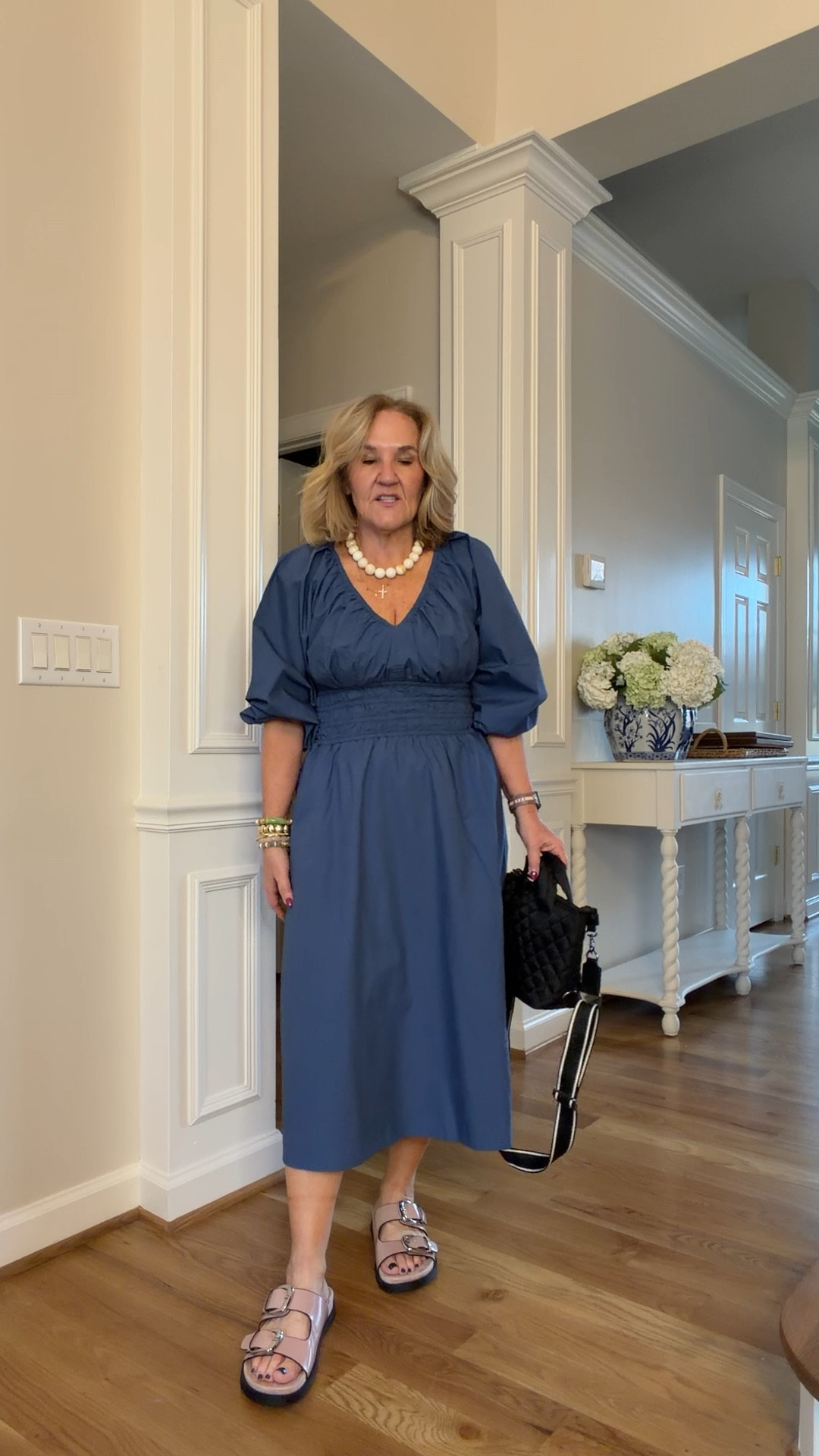 Cotton pop and dress wearing size medium petite. It also comes in chocolate brown.
I styled it here casually, but it could also be elevated with a wedge sandal.
20% off my bra bracelet with code NANETTE20

#LTKOver40 #LTKPetite #LTKSaleAlert