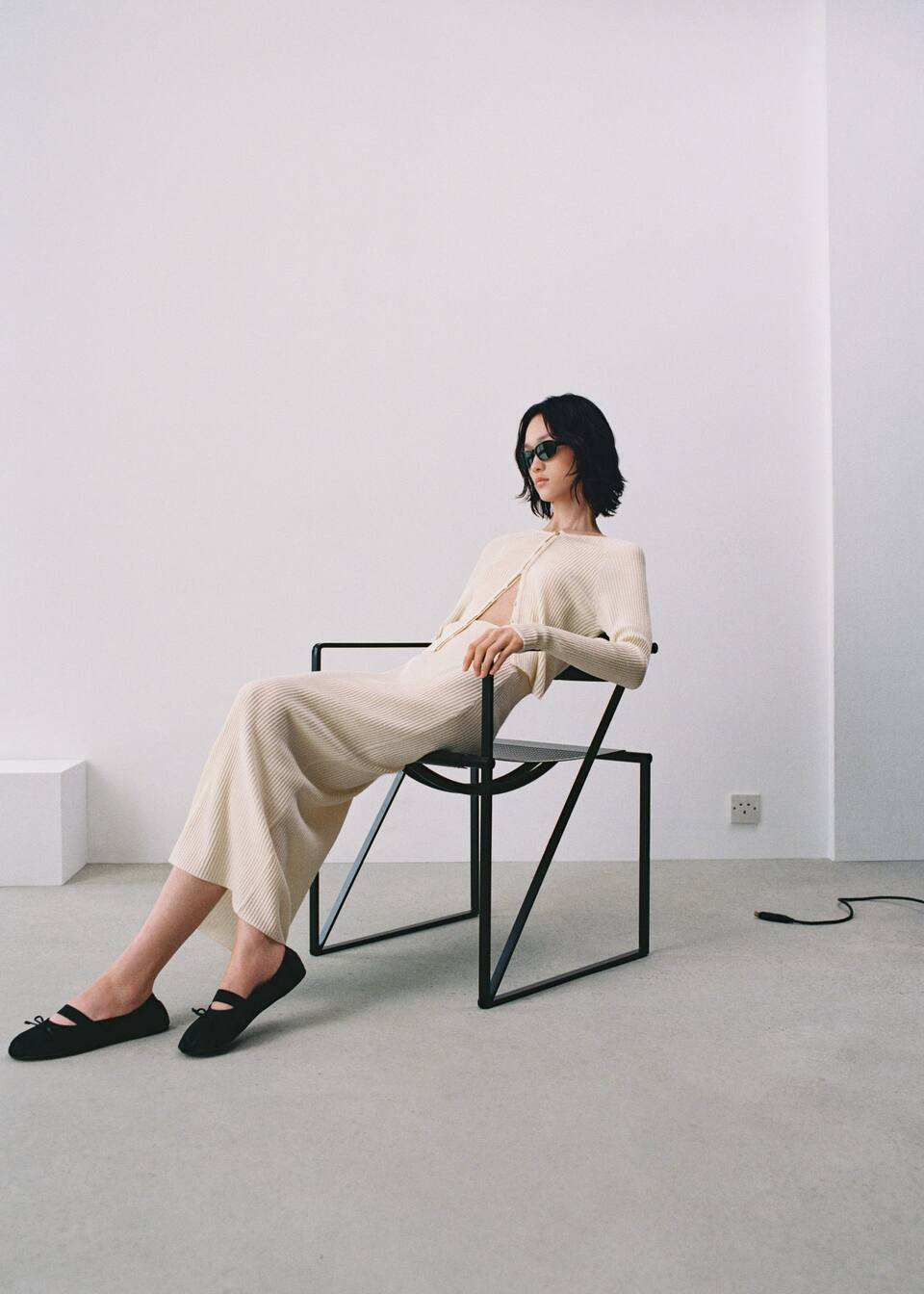 Jupe longue maille -  Femme | Mango France | MANGO (FR)