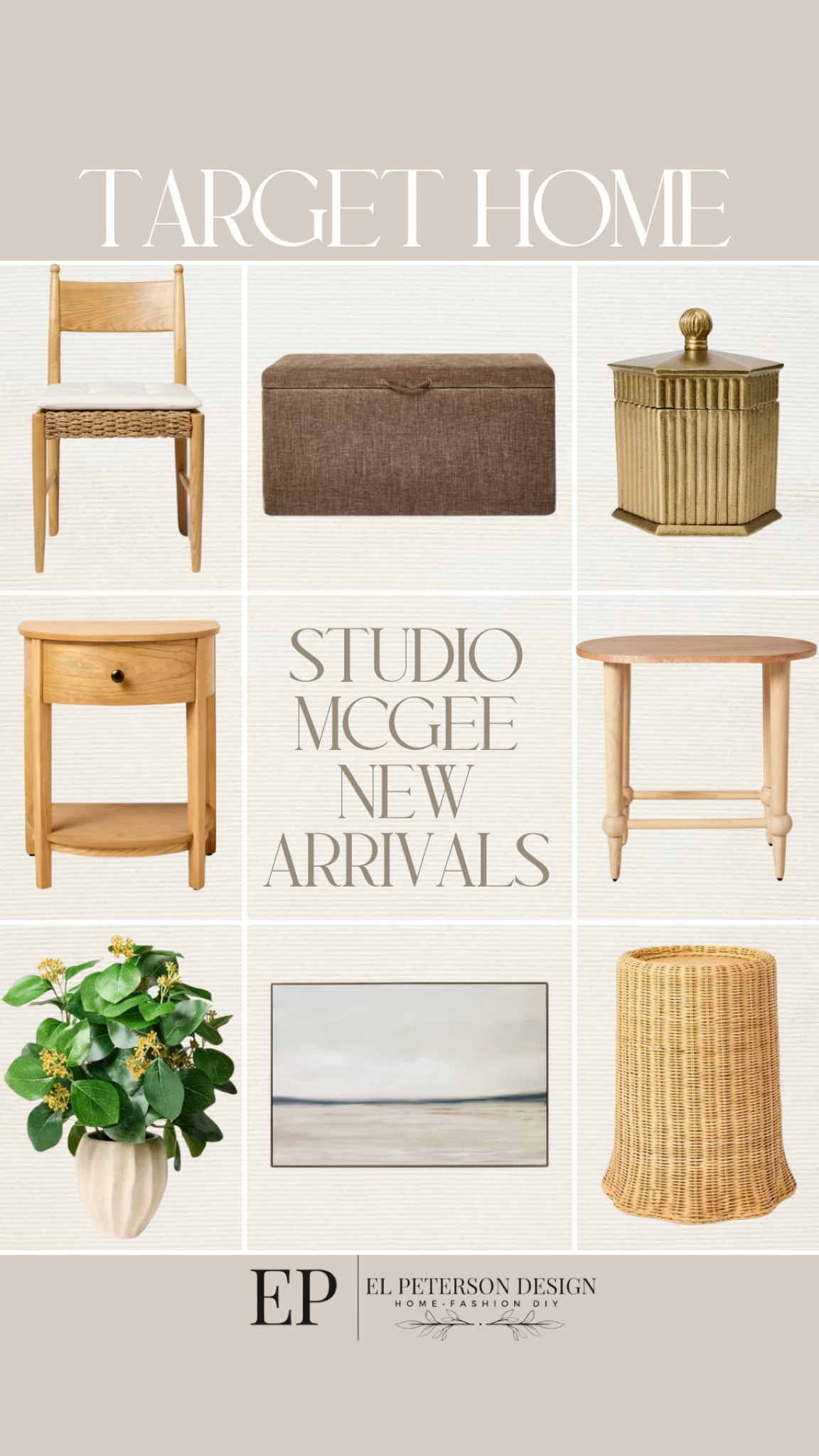 Studio McGee new release 
Dining chairs
Storage bin
Accent table 
Potted plants
Artwork


#LTKHome