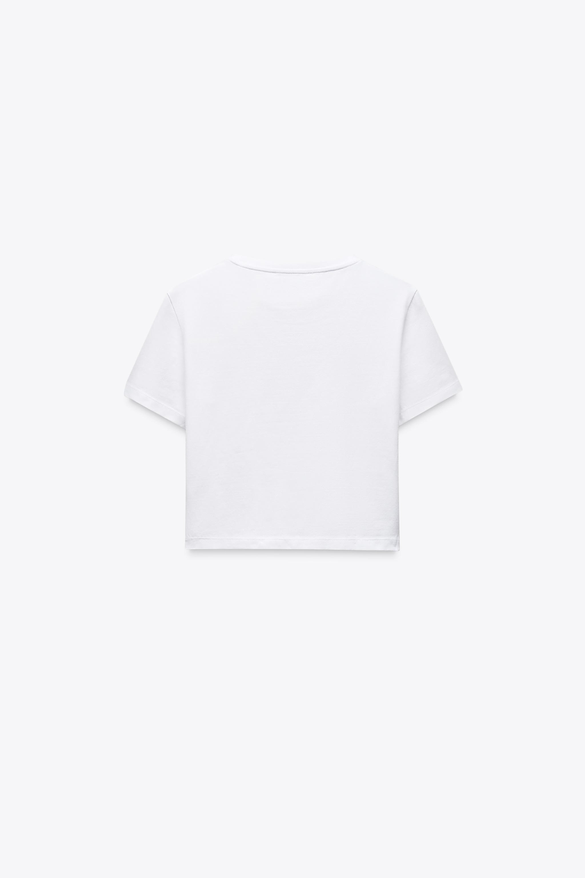 CROPPED STRETCH T-SHIRT | Zara US