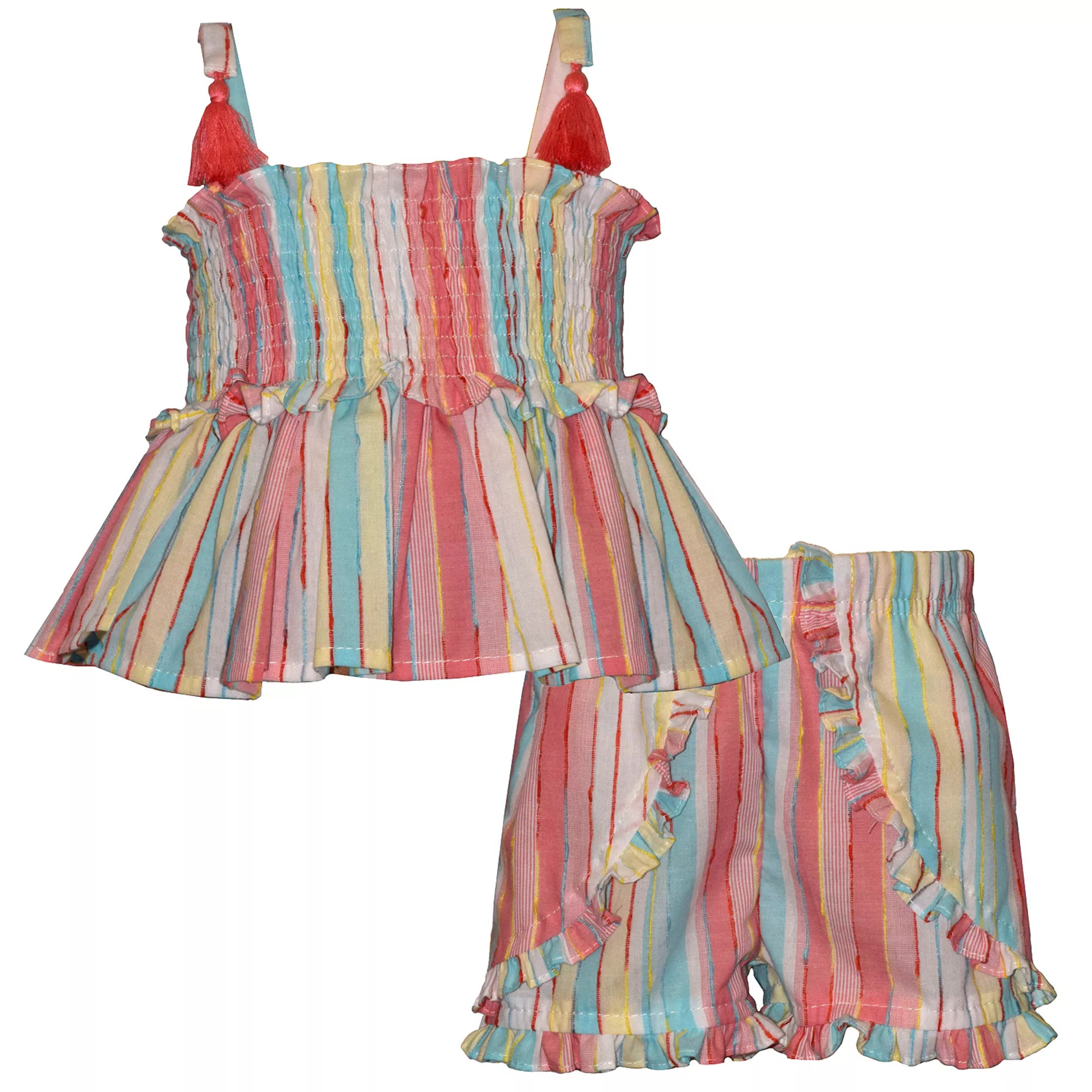 Baby & Toddler Girl Bonnie Jean 2-Piece Ruffled Top & Shorts Set | Kohl's