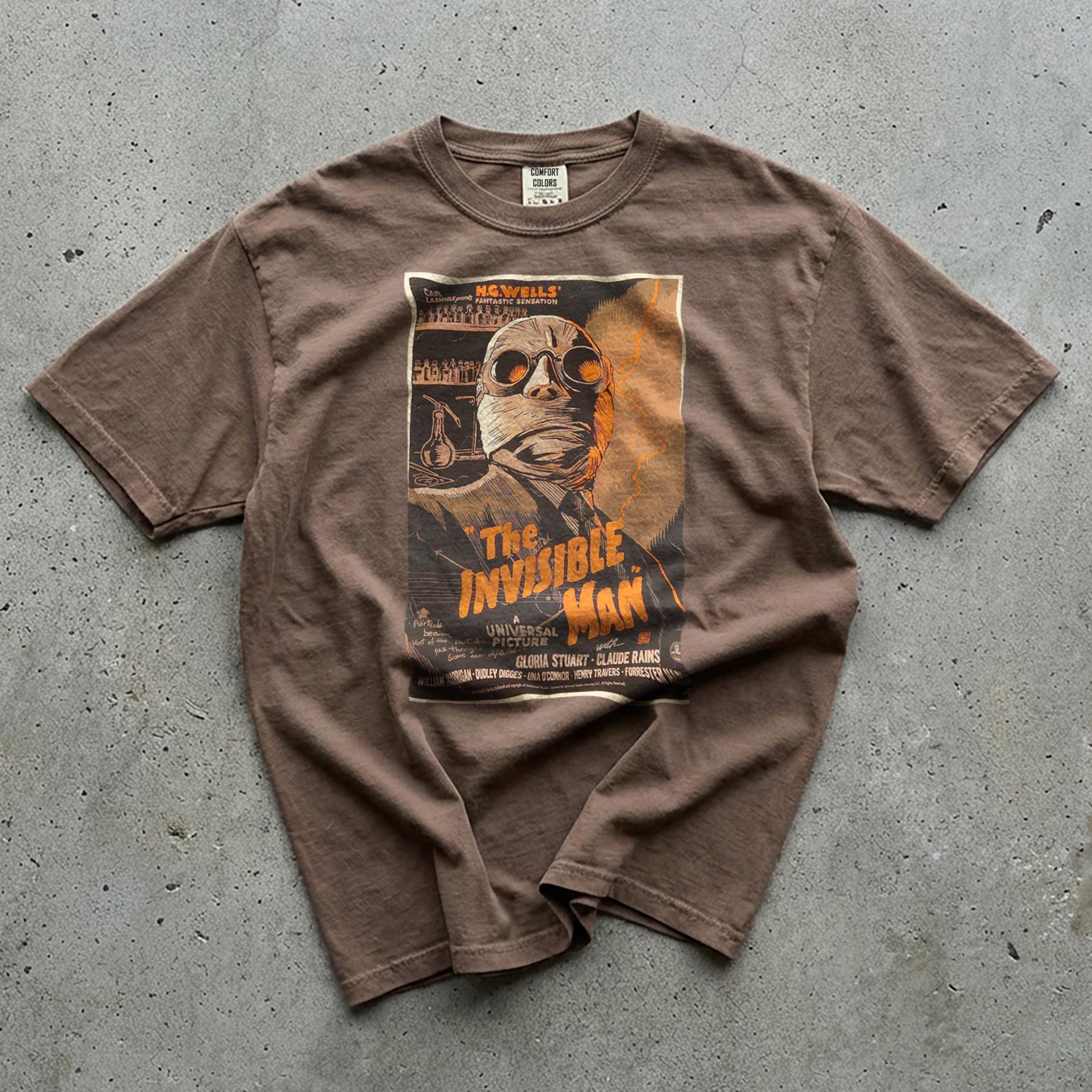 Comfort Colors The Invisible Man Movie Poster T-shirt | Classic Horror Tee | Etsy (Global)