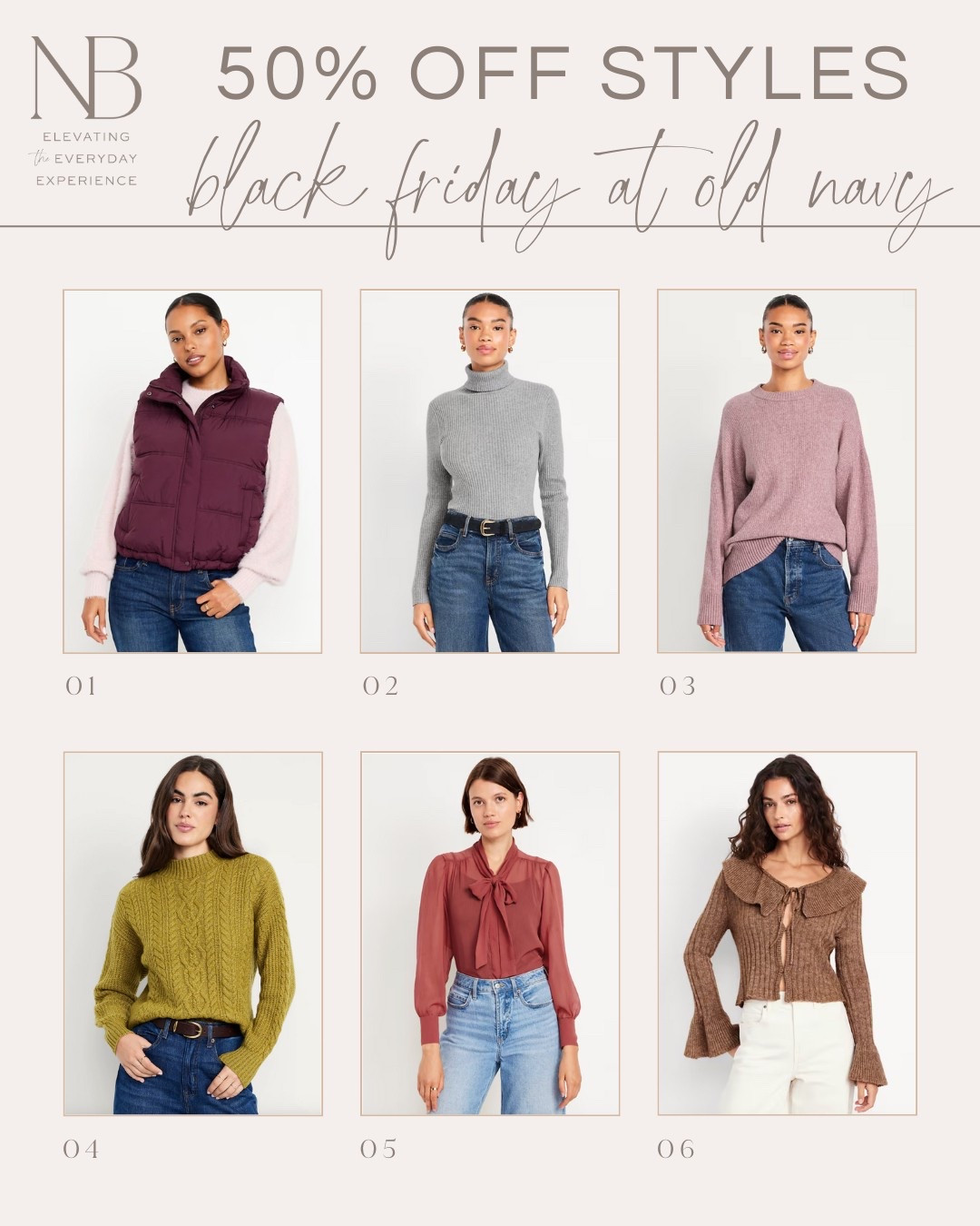 Old Navy Black Friday Deals - 50% Off ✨

black friday 2025 // black friday deals // amazon black friday // amazon black friday deals // amazon finds // christmas gifts for her // christmas gift guide for her // gift guide for her // gifts for her // old navy style // old navy fall

#LTKFindsUnder50 #LTKFindsUnder100 #LTKCyberWeek