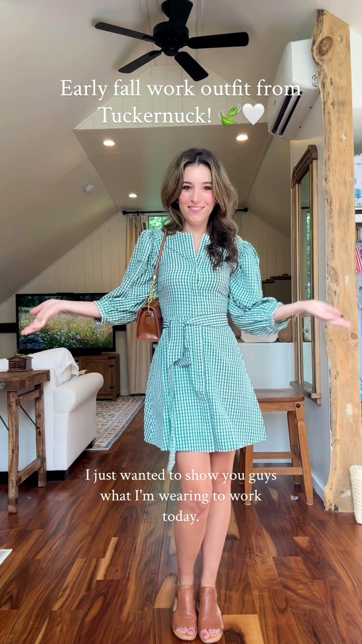 Tuckernuck dress from the sample sale (on sale now for $67)! I linked a bunch more of my fave Tuckernuck items below for fall work outfits! 🤍🌾 Wearing an XXS (XS would fit me too!) I am 5 foot 3! 🍃

#LTKWorkwear #LTKFindsUnder100 #LTKSeasonal