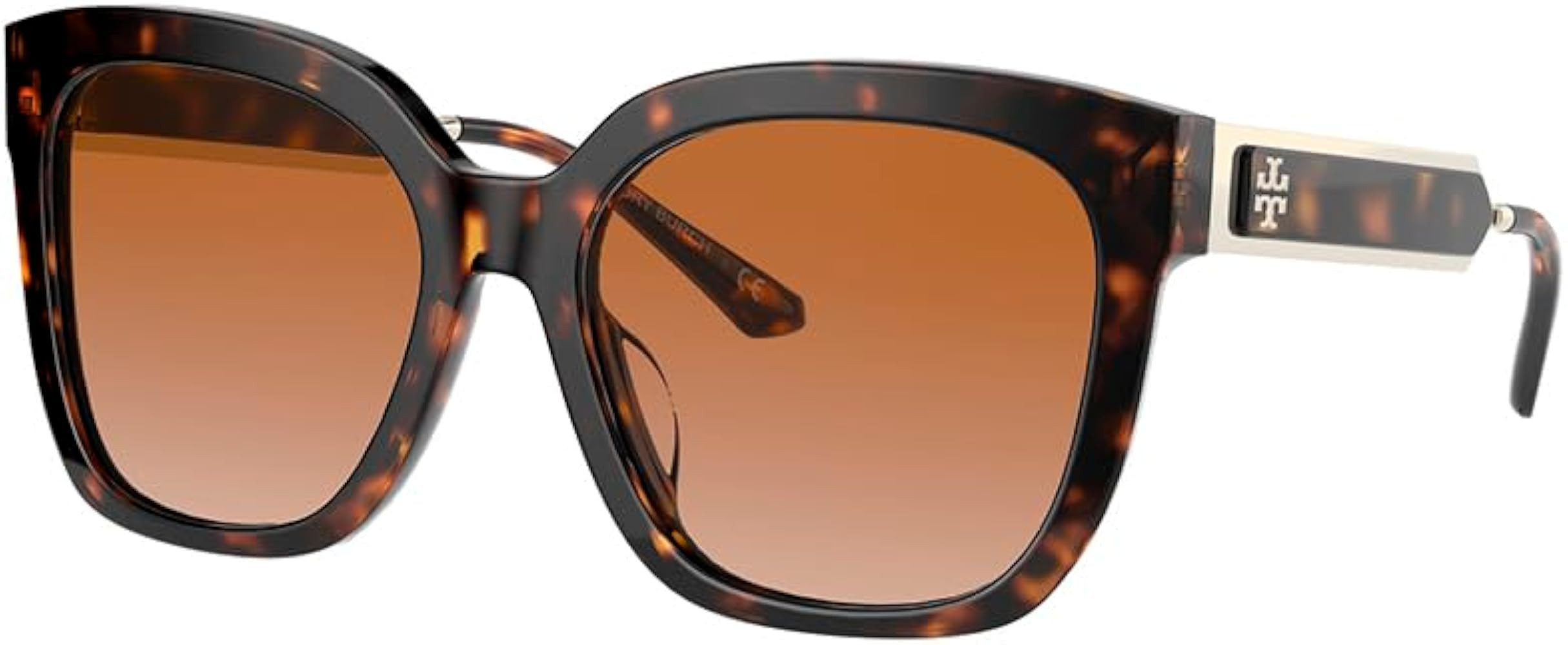Tory Burch TY7161U Women's Sunglasses Dark Tortoise/Dark Brown Gradient 56 | Amazon (US)