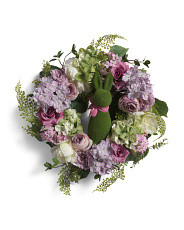 26in Floral Wreath With Rabbit | Marshalls