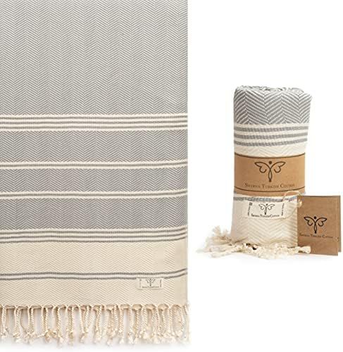 Smyrna Aegean Series Original Turkish Beach Towel | 100% Cotton, Prewashed, 37 x 71 Inches | Pesh... | Amazon (US)