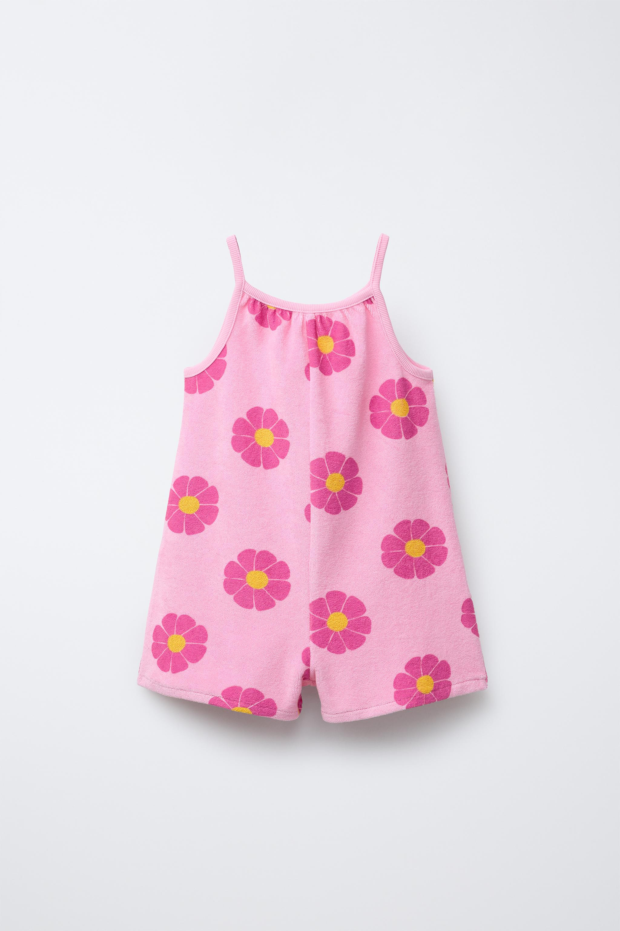 PRINTED TERRY CLOTH JUMPSUIT | Zara US