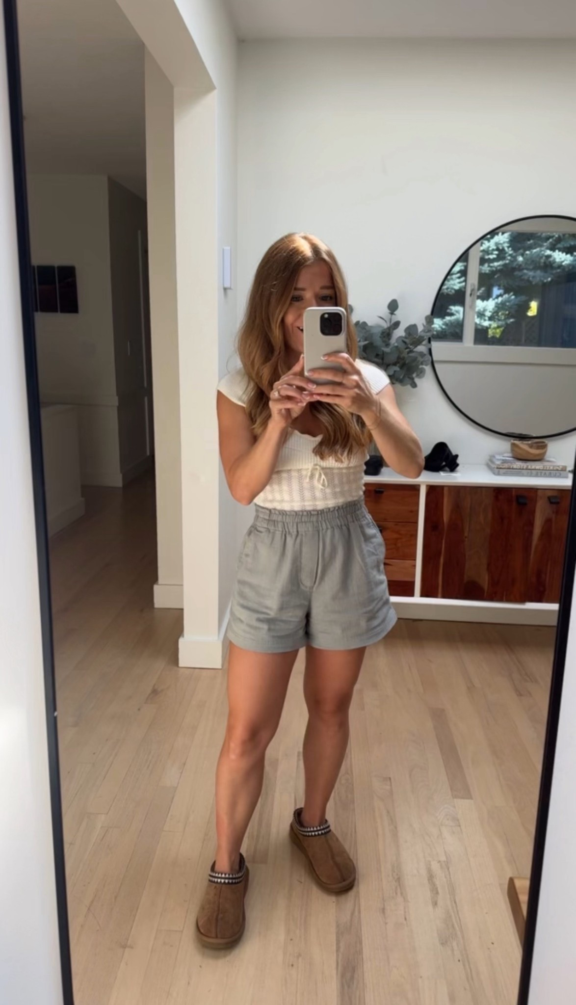 Wearing an xs in the top! Shorts are sold out in green but cream is still available! 

#LTKpetite #LTKcanada #LTKsale