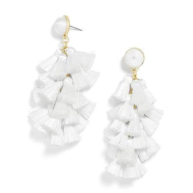 Tassel Earrings Fringe Drop Long Dangling Tiered Thread Earrings | Amazon (US)