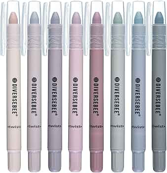 DIVERSEBEE No Bleed Highlighters and Pens, 8 Pack Assorted Gel Highlighters Set, Cute Markers, Jo... | Amazon (US)