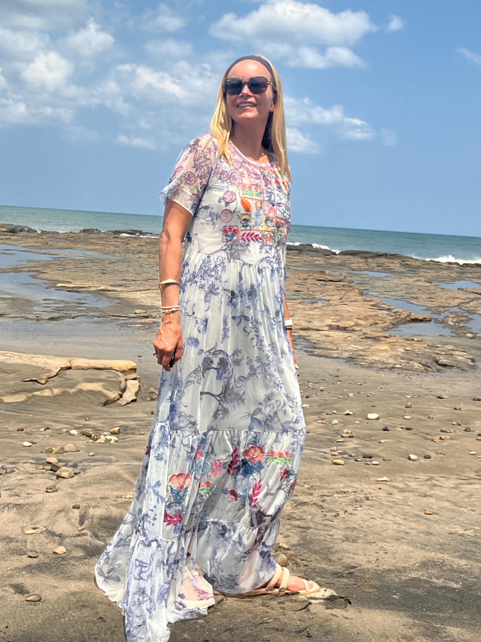 gauzy beach dress Debbie Katz Alani Dress Aqua – Aqua Women's Dress main image 0
