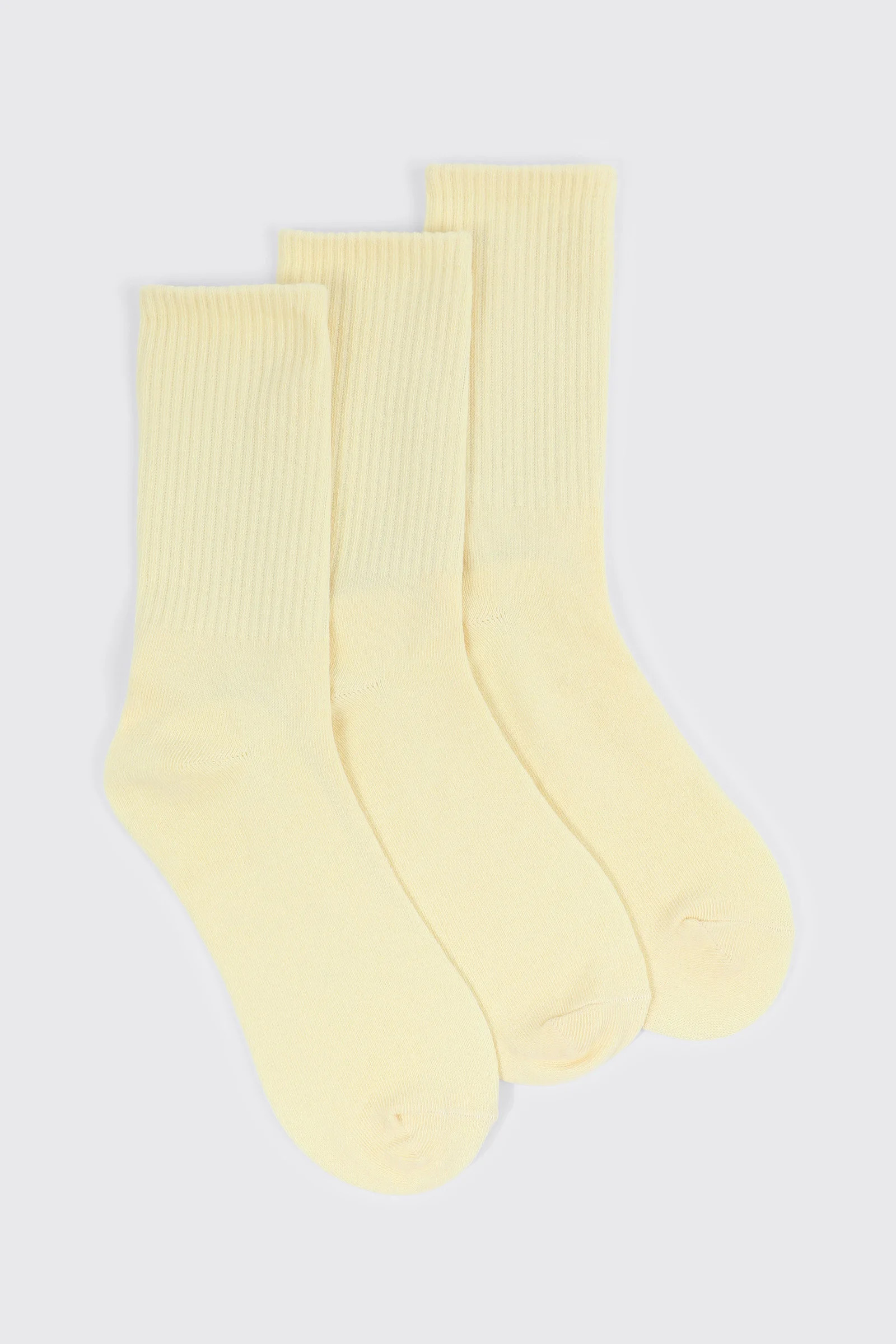 3-Pack Ribbed Crew Socks | Ardene