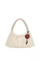 Embellished shopper bag with fringing | PULL and BEAR UK
