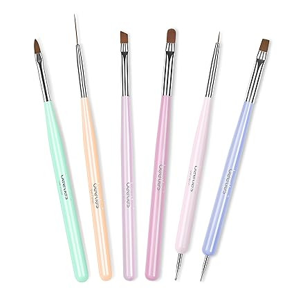 Beetles Nail Art Brushes Set Gel Polish Nail Art Design Pen Painting Tools with Nail Extension Ge... | Amazon (US)