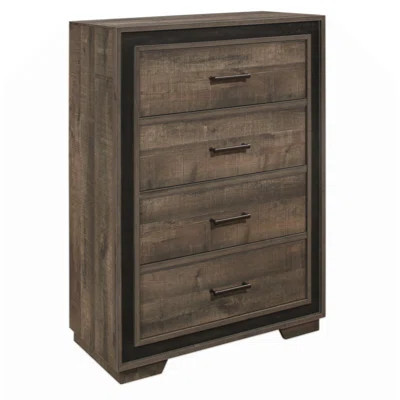 1Pc Chest Of 4 Drawers Wooden Bedroom Modern Furniture Ed Wood Planks | Wayfair North America