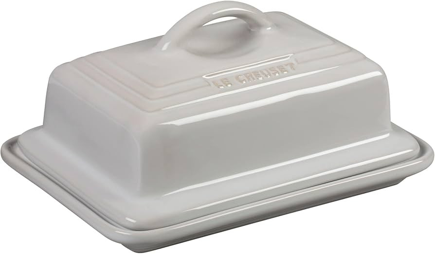 Le Creuset Stoneware European Butter Dish, White | Amazon (US)