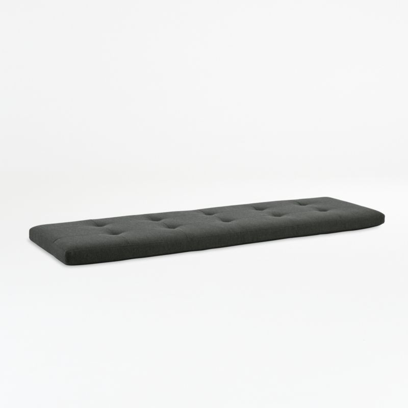 Tate Bench Charcoal Cushion | Crate and Barrel | Crate & Barrel