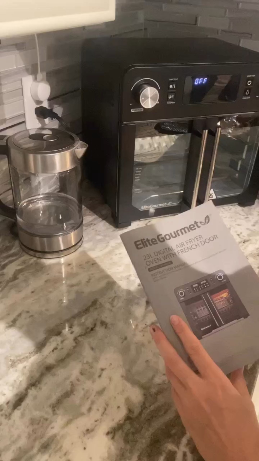 This Elite Gourmet Air Fryer Convection Countertop Oven, is a game-changer in my kitchen. It has a variety of pre set cooking functions that make meal preparation way easier, faster and healthier than before.
What I like about this air fryer convection oven is it French door design. It gives you easy access to place and remove food without any problems. The size of the oven is great for cooking Cornish chicken, French fries, fish, meat and vegetables. It can also feet 
12" pizza.
The temperature and timer controls are simple to use and offer precise settings for different cooking methods. I was cooking French fries and it did  excellent job making fries crispy and delicious. I try to use less oil as possible and have great taste for food I cooked. So far I baked potato with bacon, fries, chicken, melted cheese toast and pastry.
This oven has removable crumb tray, the baking pan and air fry basket. The good thing they are all dishwasher safe, saving my time for cleaning.
This oven helps me safe a lot of time on cooking and making healthy meals.
#airfryer #elitgourmet #product #productreviews #productreviewer #review #tester #cooking #foodie

#LTKU #LTKHome
