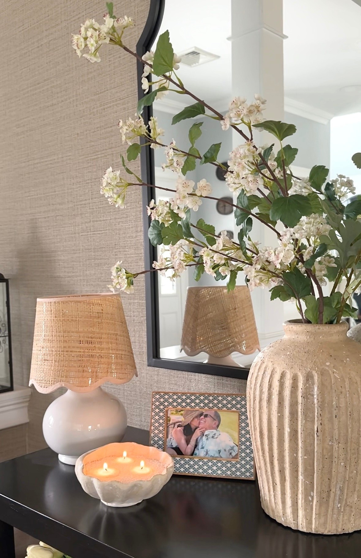 New spring touches I’m adding to my home! Coastal style table lamp, shell candles, photo frame, weathered vase on sale, florals and a few more things on their way to my home! Amazon home, Wayfair, Target, Pottery Barn. 

#LTKHome #LTKSaleAlert