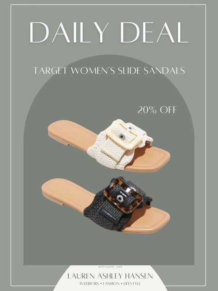 How cute are these sandals?! They’re a Target find and 20% off right now along with all women’s sandals. Perfect for any upcoming vacations or for the spring and summer season. 

#LTKsalealert #LTKshoecrush #LTKfindsunder50