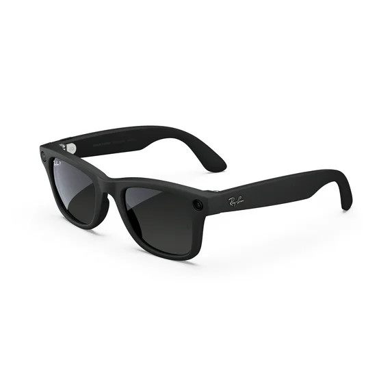 Ray-Ban Meta, Wayfarer Glasses with Meta AI, Audio, Photo, Video Compatibility, Matte Black, Pola... | Walmart (US)