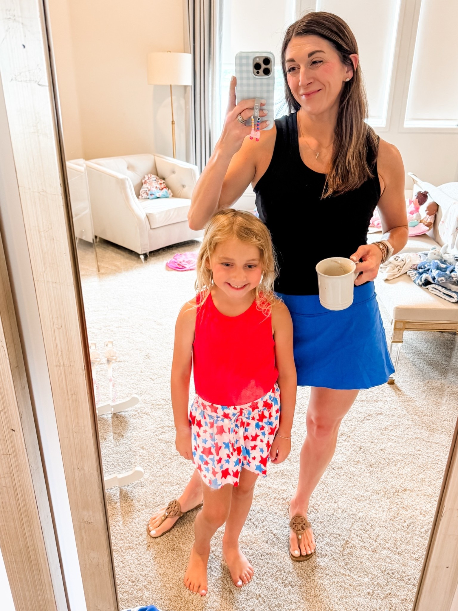 Black tank is target-size medium-tts
Skirt/skort is CRZ yoga with biker shorts and pockets underneath. Size small-tts

Loopy is 10% off code: watsonansley10

(Ansley’s outfit is from a local boutique)

Click here to shop

Tank | stretchy | summer | comfy | skirt | skort | biker shorts | comfy | active | patriotic | Memorial Day weekend | athletic | athleisure | red | white | blue | ootd

#LTKmomlife #LTKActive #LTKootd