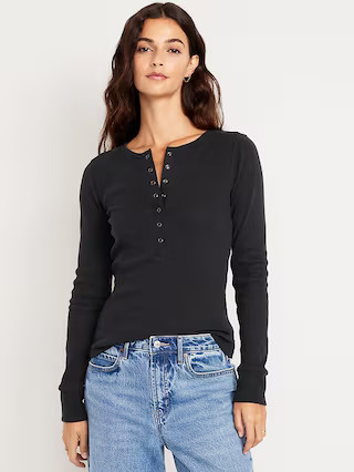 Cozy Snug Crew-Neck Henley | Old Navy (US)